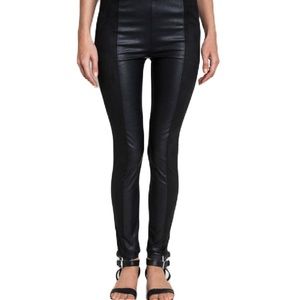 UMGEE• Faux Leather Suede Moto Pants Black • Size Medium